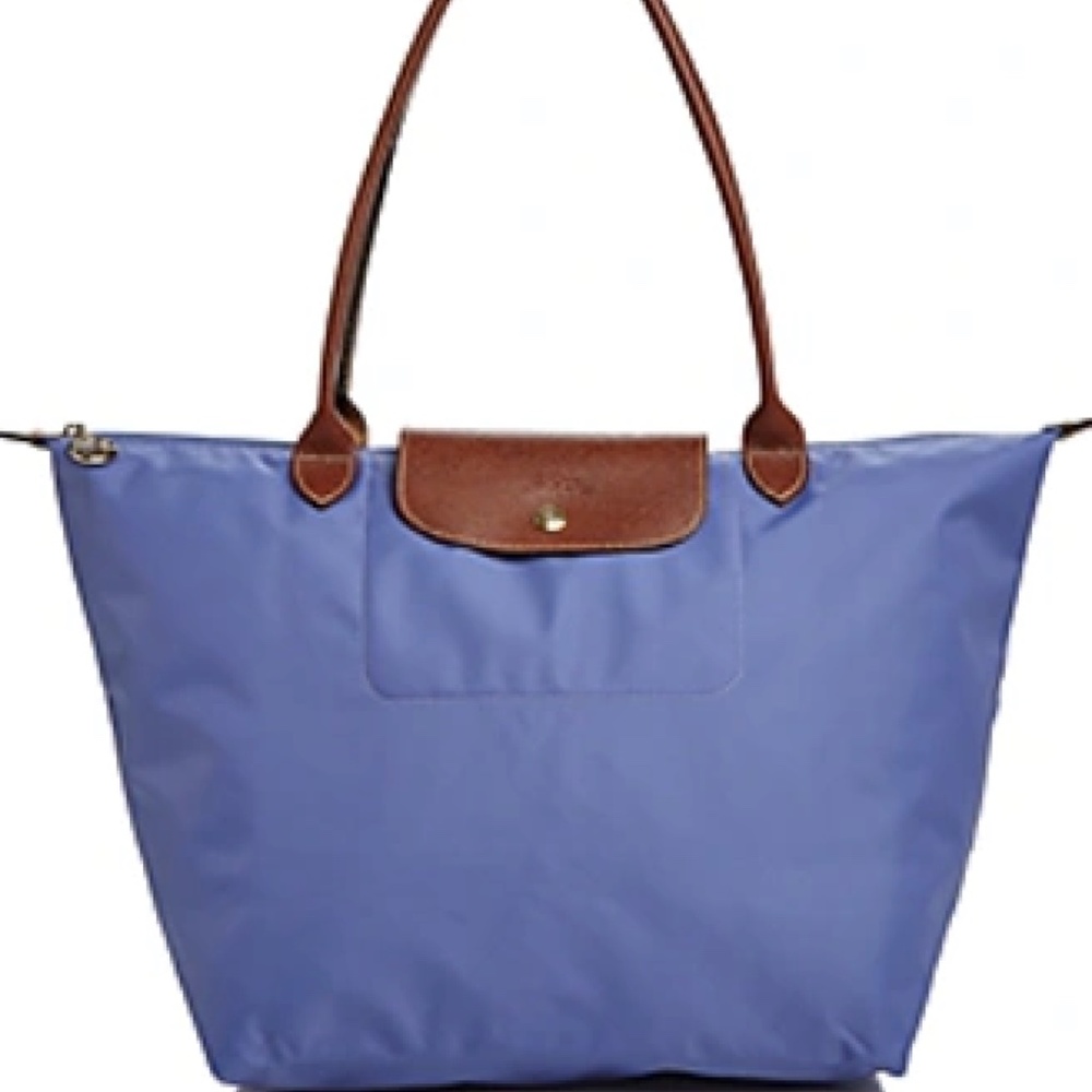 LONGCHAMP PURPLE LAVENDER LE PLIAGE ORIGINAL MEDIUM TOTE BAG